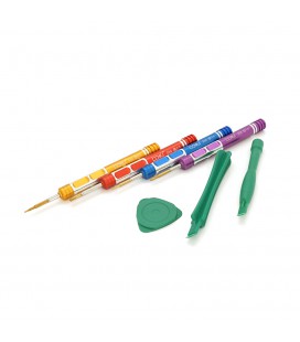 Набір викруток BAKKU BK-3336 (Y0.6, +1.5, пенталоб 0.8, Pinhead +2.5, дві лопатки, медіатор), Blister