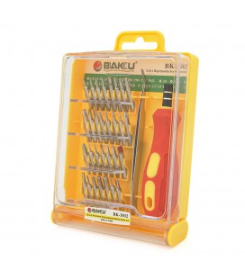 Набір викруток BAKKU BK -3032 (Ручка + 28насадок), Box
