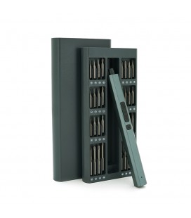 Набор электрической отвертки + биты 66-in-1, длина держателя инструмента 180 мм, биты T3 магнитная, алюминий, Box