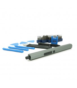 Набор электрической отвертки + биты 50-in-1, длина держателя инструмента 172 мм, биты T3 магнитная, алюминий, Box