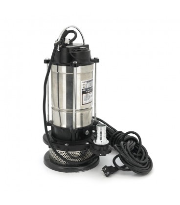 Занурювальний насос, 750W, 220V, до 3 м³/год, підйом до 20 м, 25мм, нержавіюча сталь, 400х230х230 мм, 6,8 кг. + перехідник