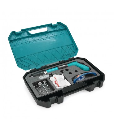 Пістолет будівельно-монтажний Yike-mini для цвяхів діаметром 7,3мм(піроксилінових), три насадки, захисні окуляри, рукавички, вал