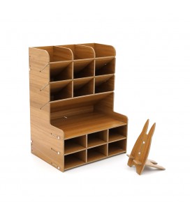 Настільний органайзер для інструментів Aida AD-B15, дерев'яний, 280х210х150мм, OEM