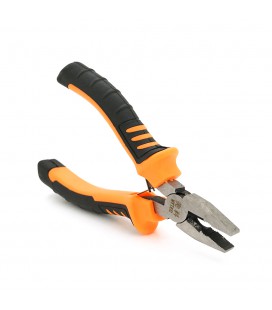 Плоскогубці, сіро-жовтогарячі ручки, 125мм, 55гр