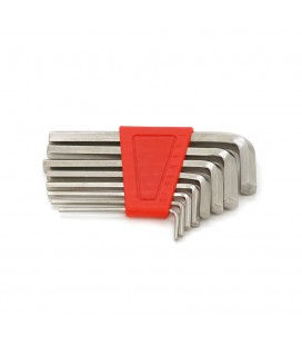 Набір шестигранних L-подібних ключів 8шт (1/16, 5/64, 3/32, 1/8, 5/32, 3/16. 7/32, 1/4дюйма), 85г, червоний