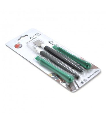 Набір інструментів BAKKU BK-7280-D (скальпель, шпатель, дві лопатки для розбирання корпусів), Blister