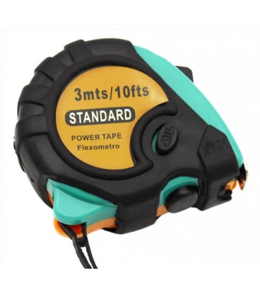 Рулетка гумова STANDART, 3м, Q48