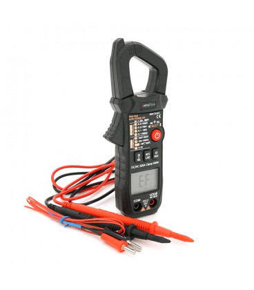 Токові кліщі ANENG ST210 Вимірювання: V (AC/DC), A (AC), Ω, C, Hz, °C (NCV). Функції: Data Hold, тест діодів, продзвонювання, пі