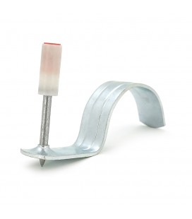 Гвозди монтажные пироксилиновые 8х52мм под трубу Ø50мм , зажим для труб, 50 штук в упаковке, цена за упаковку