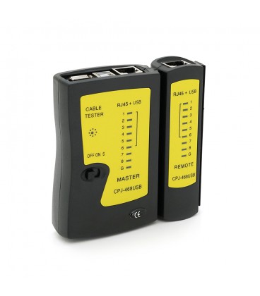 Кабельний тестер Merlion NSHL468U, RJ-45 + USB