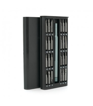 Набір викрутка двостороння+біти 48-in-1, довжина тримача 115 мм, біти S2 магнітна, алюміній, Box