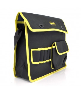 Сумка для монтажных инструментов, черная с желтой вставкой, Пакет