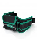 Сумка на пояс для монтажних інструментів TUOSEN, 8 кишеньок, чорно-зелена