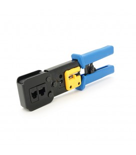 Инструмент HY-376Z с храповиком для обжимки RJ-45 (8P8C) и RJ-12/11 (6P6C), 6P/8P + обрезка сквозных коннекторов