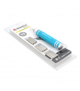 Набор отверток BAKKU BK-315 (Ручка+15насадок), Blister