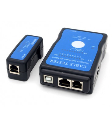 Кабельний тестер Merlion M726ATUSB, RJ-45 + USB, батарейки в комплекті немає