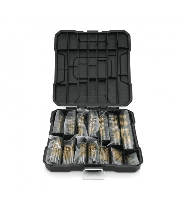 Набор сверл YOSO по металлу с титановым покрытием 99 штук (1,5, 2, 2,5, 3, 3,2, 3,5, 4, 4,5, 5, 5,5, 6, 6,5, 8, 10мм) (в кейсе)