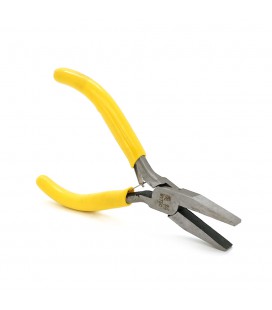 Плоскогубці подовжені, жовта ручка, 125мм, 55гр.