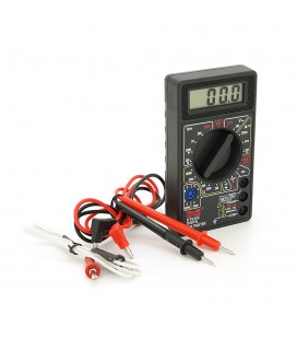 Мультиметр HAOYUE DT-830C. Вимірювання: VDC, VAC, ADC, Ω, °C. Функції: продзвонювання, перевірка діодів, тест транзисторів, гене
