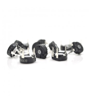 Багатооборотний змінний потенціометр PT10 B300K горизонтальний