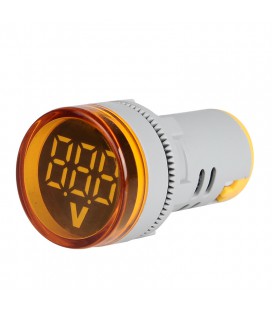 Цифровий вольтметр ST16V, діапазон вимірювань 60-500V, Yellow