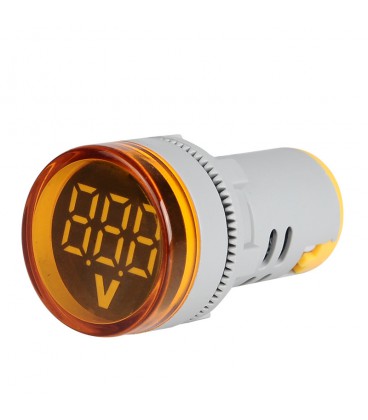 Цифровой вольтметр ST16V, диапазон измерений 60 -500V, Yellow