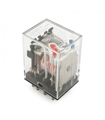 Реле электромагнитное CHINT JZX-22F(D)/2Z, AC380V, контактная группа 2CO+2NO, (1,8~2) VA , номинальный ток 5А, катушка 39000×(1±