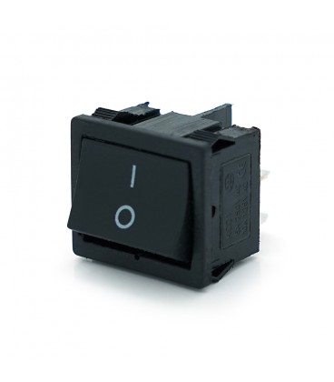 Переключатель ON-OFF KCD1-104, 250VAC/6A, 4 контакта, Black, Q100