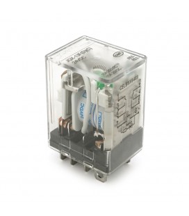 Реле электромагнитное CHINT JQX-13F(D)/2Z, DC24V, контактная группа 2CO+2NO, (0,9~1,2) Вт,номинальный ток 10А, катушка 640×(1±10