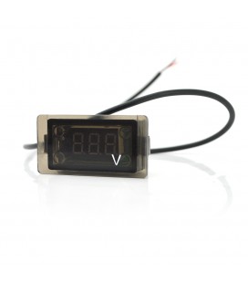 Цифровий вольтметр вологозахищений IP65, діапазон вимірювань 4 -30V, Blue