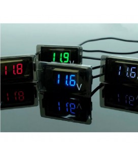 Цифровий вольтметр вологозахищений IP65, діапазон вимірювань 4 -30V, IP65, Red