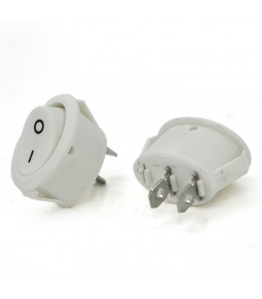 Перемикач ON-OFF KCD1-301, 250VAC /10A, 2 контакти, White, Q100