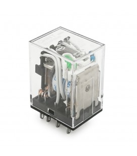 Реле электромагнитное CHINT JZX-22F(D)/4Z, DC12V, контактная группа 4CO+4NO, (0,9~1,2) Вт, номинальный ток 3А, катушка 160×(1±10