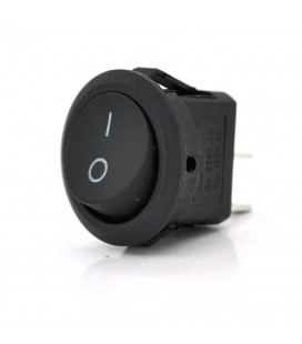 Перемикач ON-OFF KCD1-201, 250VAC/6A, 2 контакти, Black, Q200