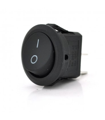 Перемикач ON-OFF KCD1-201, 250VAC/6A, 2 контакти, Black, Q200