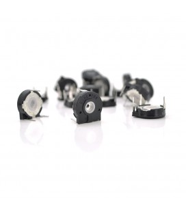 Багатооборотний змінний потенціометр PT15 B220K горизонтальний