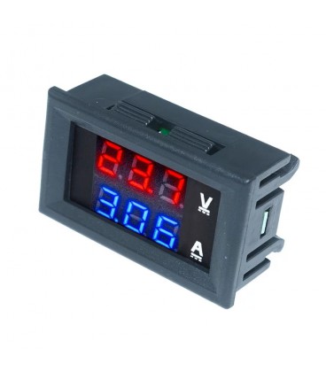 Светодиодный цифровой вольтметр-амперметр постоянного тока с двойным дисплеем DC0-100V 10A.