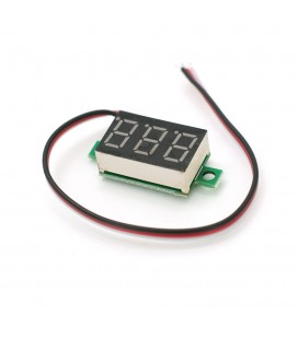 Цифровий вольтметр XH-B103 DC 0-30B вологозахищений IP65, діапазон вимірювань 4 -30V, Red