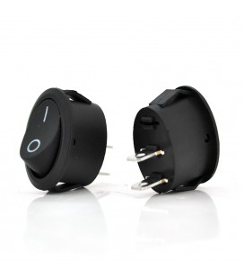 Перемикач ON-OFF KCD1-301, 250VAC/10A, 2 контакти, Black, Q200