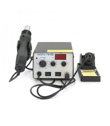 Паяльна станція BAKKU BK-761D цифрова індикація, фен, паяльник (275*223*123) 2,46 кг
