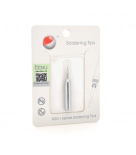 Жало для паяльника BAKKU BK-900M-T-I,silver, 4*6,3mm, мідь, гальванічне покриття, висока теплопровідність, швидке нагрівання, ши