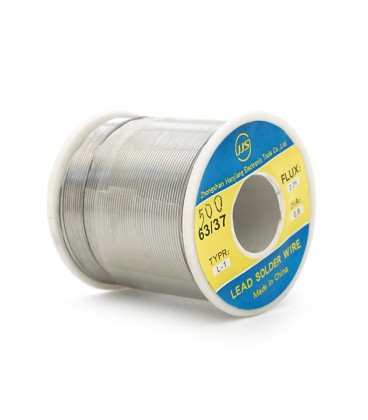 Припой Jufeng ПОС-63 (Sn63/Pb37), диам.-0,8мм, 500гр.катушка