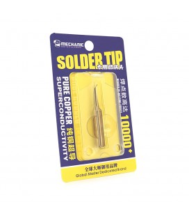 Жало для паяльника MECHANIC 900M-T-FS 4*6,3mm, мідь, висока теплопровідність, швидке нагрівання, вузький конус гнутий