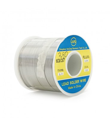 Припoй Jufeng ПОС-63 (Sn63 / Pb37), діам.-0,8мм, 250гр.катушка