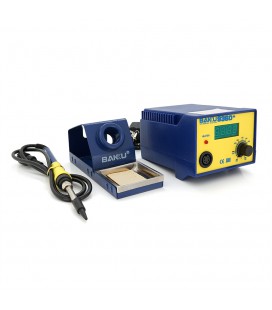 Паяльна станція BAKKU BK-936D+, цифрова індикація, паяльник з блоком регулювання, Box (263*215*118) 1,7 кг