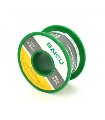 Припій BAKKU дротяний Solder wire BK10002 DIA 0,2mm (50g)