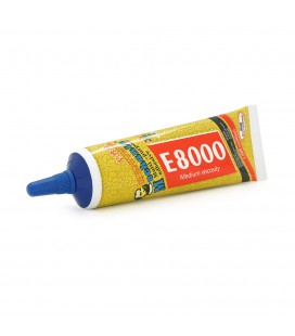 Клей MECHANIC E8000, акриловий, багатоцелевий, середня в'язкість, водостійкий, прозорий, сталевий носик, 50ml, BOX