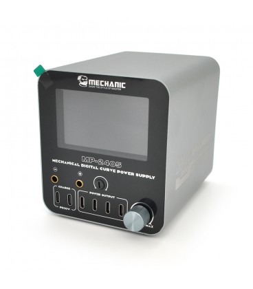 Блок живлення з цифровою індикацією MECHANIC MP-2405, 24V 5A, регульований, 3-режим, 2*PD3.1, 4*TYPE-C. DC-Port*0-24V, 220V/120W