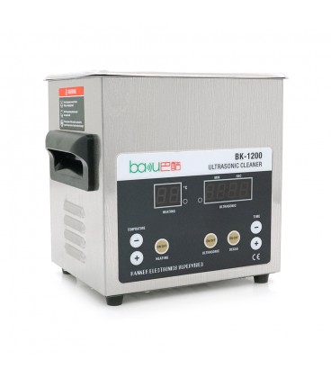 Ультразвуковая ванна BAKKU BK-1200 с функцией дегазации жидкости (1.6L, 60W, 40 kHz, подогрев до 80 гр. C, таймер до 99 мин.)