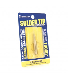 Жало для паяльника MECHANIC 900M-T-SK 4*6,3mm, мідь, висока теплопровідність, швидке нагрівання, перо середнє кутове